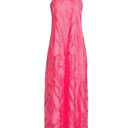 Ungaro Camila Mesh Lace Halter Maxi Dress - Maat M