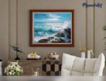 Figured'Art Schilderen op Nummer Volwassenen canvas Golven - 40x50cm - Afbeelding 6