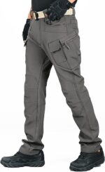 Heren Softshell Winter Fleece Gevoerde Broek Outdoor Wandelen Klimbroek Waterdichte Ski Wandelbroek - maat 3XL - Afbeelding 3