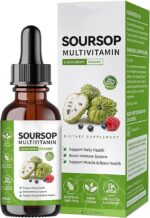 Vloeibare soursop | soursopgraviola-bladextractdruppels, biologische soursopmultivitaminedruppels voor celondersteuning, immuunsysteem en ontspanning