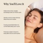 Kitsch Satijnen kussensloop met rits Champagne King Size - Afbeelding 9