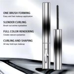 Lijieyou Curling Iron Mascara - Volle & Zachte Waterdichte mascara, Metalen Stick Nr.2 Bruin - Afbeelding 6