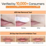 Ontharingscrème voor het gezicht, snelle en pijnloze ontharing voor wenkbrauwen, bovenlip en kin, 20 g - Afbeelding 4