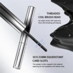 Lijieyou Curling Iron Mascara - Volle & Zachte Waterdichte mascara, Metalen Stick Nr.2 Bruin - Afbeelding 4