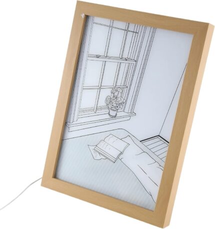 LED-verlichting schilderij kunstlamp huisdecoratie zonneschijn schilderij nachtlampje 32x22cm