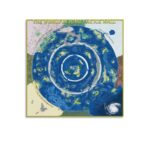 Platte Aarde Kaart, Wereld Voorbij het IJs 75x75cm zonder lijst