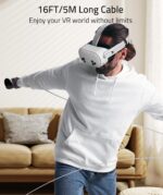 Syntech Link-kabel compatibel met Meta/Oculus Quest 3S/Quest 3/Quest2/Pro/Pico 4/Ultra, 5 meter - Afbeelding 4