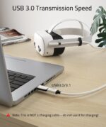 Syntech Link-kabel compatibel met Meta/Oculus Quest 3S/Quest 3/Quest2/Pro/Pico 4/Ultra, 5 meter - Afbeelding 6