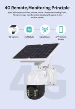 4MP op zonne-energie werkende 4G PTZ-camera met tweewegsaudio - Afbeelding 3