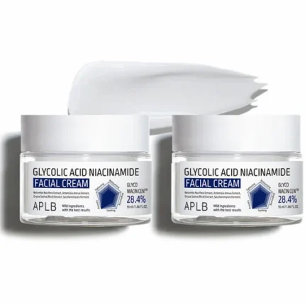 APLB Glycolic Acid Niacinamide Facial Cream - Set van 2