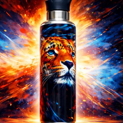 Geïsoleerde Sportwaterfles 1000 ml met Rietje - Roestvrijstalen, BPA-vrij, Houdt Koud 24 Uur en Warm 12 Uur