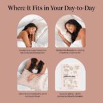 Kitsch Satijnen kussensloop met rits voor haar en huid, zachter-dan-zijden, verkoelende, gladde satijnen kussenslopen, kingsize, machinewasbaar, kreukvrij, kingsize 48,3 x 91 cm, champagnekleurig - Afbeelding 4