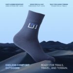 Waterdichte Wudhu sokken ademend - heren dames sokken waterdicht bamboe viscose buiten sokken voor outdooractiviteiten Maat L - 44.5 - 45 - Afbeelding 6