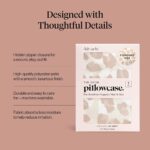 Kitsch Satijnen kussensloop met rits voor haar en huid, zachter-dan-zijden, verkoelende, gladde satijnen kussenslopen, kingsize, machinewasbaar, kreukvrij, kingsize 48,3 x 91 cm, champagnekleurig - Afbeelding 6