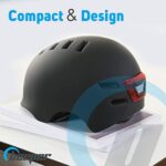Fietshelm Volwassenen - LED Verlichting - Maat L- 56-60 cm - Fietshelm Dames - Fietshelm Heren - Fiets helm Elektrische Fiets - Bike Helmet - Ook als Fatbike & Skate Helm