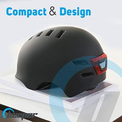 Fietshelm Volwassenen - LED Verlichting - Maat L- 56-60 cm - Fietshelm Dames - Fietshelm Heren - Fiets helm Elektrische Fiets - Bike Helmet - Ook als Fatbike & Skate Helm