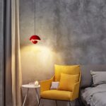 Hanglampen Eetkamer Modern E27 Plafondlamp voor Woonkamer Slaapkamer Badkamer Rood - Afbeelding 3