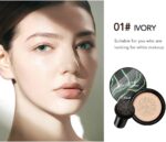 CC Crème Air Cushion Foundation Water Feeling Flawless BB Cream Hydraterende Oliecontrole, Duurzaam, Licht Huidverzachtende Natuurlijke Concealer (#01 Ivoor, 25ml) - Afbeelding 3