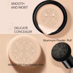 CC Crème Air Cushion Foundation Water Feeling Flawless BB Cream Hydraterende Oliecontrole, Duurzaam, Licht Huidverzachtende Natuurlijke Concealer (#01 Ivoor, 25ml) - Afbeelding 5