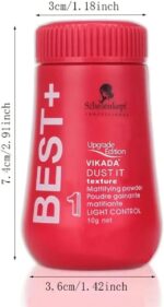 Dust It Best+ Vikada Dust It Texture Mattifying Powder | volumegevende haarpoeder voor mannen en vrouwen - 10g - Afbeelding 6