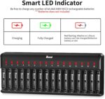 16-slot batterij oplader voor AA AAA C D Ni-MH Ni-CD en onafhankelijk opladen - Afbeelding 4