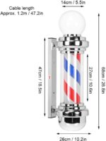 Barberpole/barberpaal/kapperspaal, lamp 68cm - Afbeelding 4
