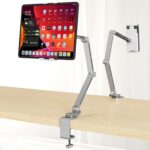 Verstelbare iPad-houder voor in bed - 360 graden draaibaar - Aluminium tabletstandaard - Compatibel met iPad Pro, Galaxy Tab, Huawei Mediapad tablet holder for bed