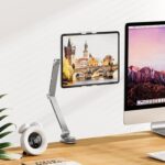 Verstelbare iPad-houder voor in bed - 360 graden draaibaar - Aluminium tabletstandaard - Compatibel met iPad Pro, Galaxy Tab, Huawei Mediapad tablet holder for bed - Afbeelding 6