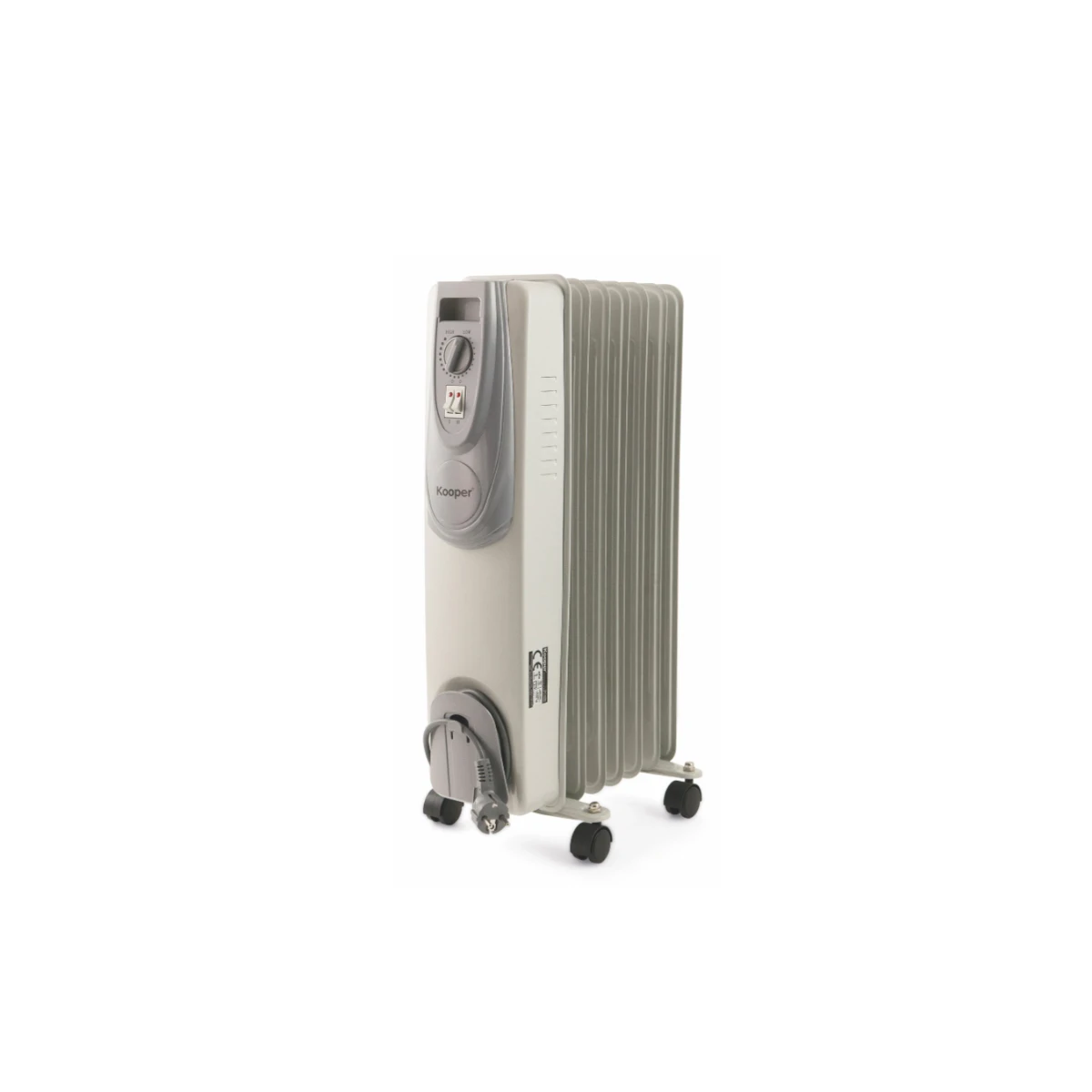 koopersantorinisetteoelradiator1500w7elemente Kooper Santorini Sette olieradiator 1500W met 7 elementen, thermostaat, wit - Afbeelding 1
